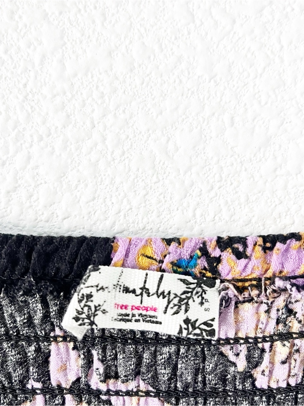 Free People Intimately That Moment Boho Vintage Inspired Black Floral Maxi Dress - Picture 3 of 9